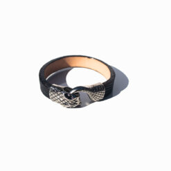 Exotic Crocodile Black Bracelet
