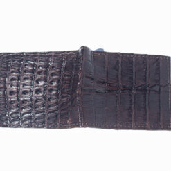 Men's Dark Brow Exotic Crocodile Tail Wallet