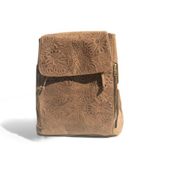 Women's Chestnut Stamped Floral Backpack