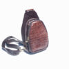 Men's Exotic Brown Crocodile Chest Bag