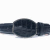 Men's Black Exotic Crocodile Tail Belt