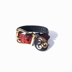 Exotic Jumbo Python Red & Black Bracelet