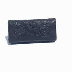 Women's Stamped Floral Leather Wallet