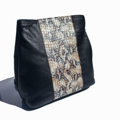 Women's Leather Stamped Python- Backpack