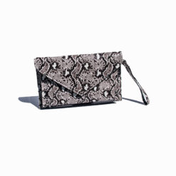 Women's Leather Embossed Python- Crossbody/ Clutch